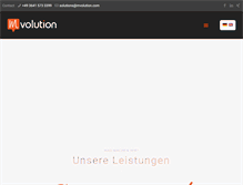 Tablet Screenshot of mvolution.com
